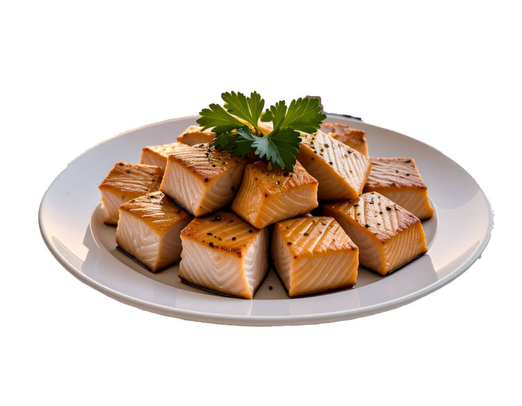 Firefly_فيلية سمك في صحن تقديم في خليفة بيضاء 375036